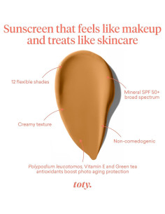 Crema CC Lumina SPF 50+ Toty Sofia Vergara 4W Caramelo Cálido 2