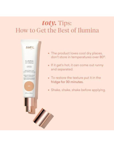 Crema CC Lumina SPF 50+ Toty Sofia Vergara 4W Caramelo Cálido