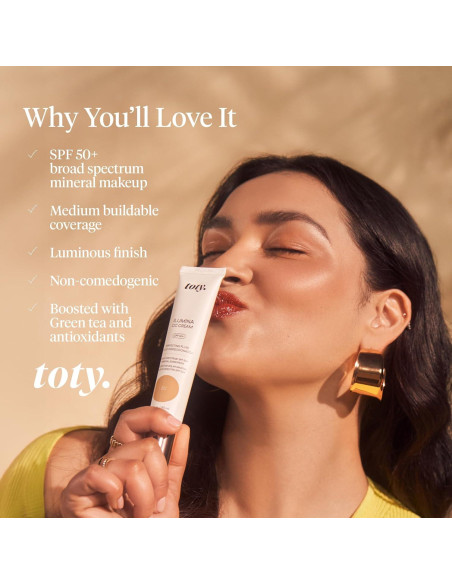 Crema CC Lumina SPF 50+ Toty Sofia Vergara 4W Caramelo Cálido