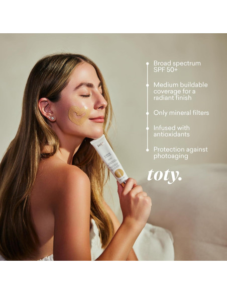 Crema CC Lumina SPF 50+ Toty Sofia Vergara 4W Caramelo Cálido