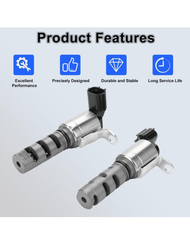 2 Pcs Solenoide VVT Motor WMPHE Compatible Toyota Lexus