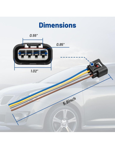 Conector Bobina de Encendido Anina 4 Pines Toyota 90980-11885