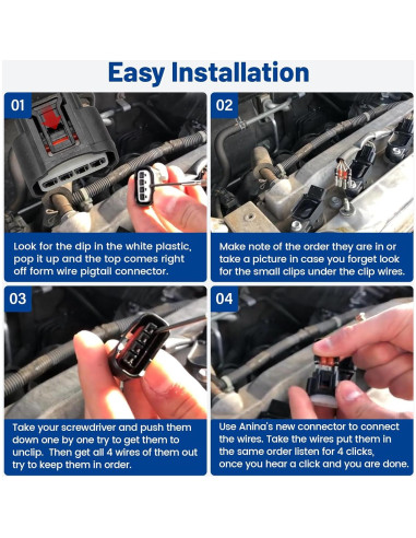 Conector Bobina de Encendido Anina 4 Pines Toyota 90980-11885