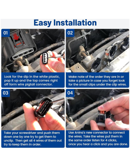 Conector Bobina de Encendido Anina 4 Pines Toyota 90980-11885
