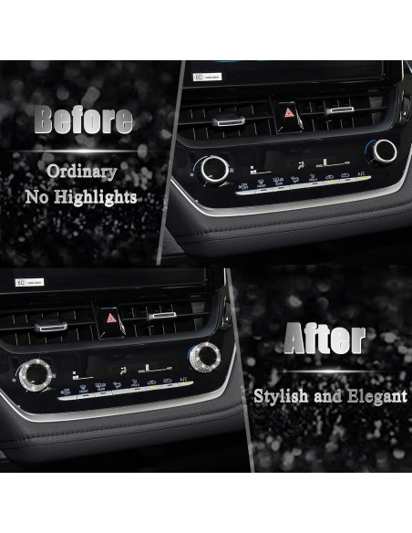 Cubierta Botón Aire Acondicionado TOMALL para Toyota Corolla 2019-2022