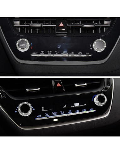 Cubierta Botón Aire Acondicionado TOMALL para Toyota Corolla 2019-2022