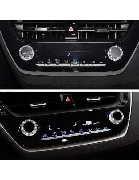 Cubierta Botón Aire Acondicionado TOMALL para Toyota Corolla 2019-2022