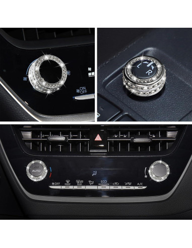 Cubierta Botón Aire Acondicionado TOMALL para Toyota Corolla 2019-2022