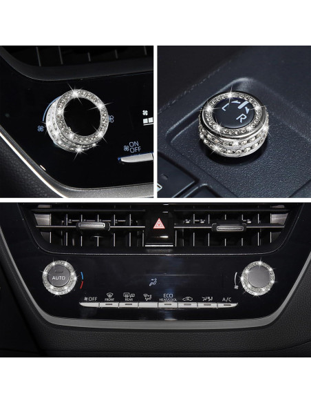 Cubierta Botón Aire Acondicionado TOMALL para Toyota Corolla 2019-2022