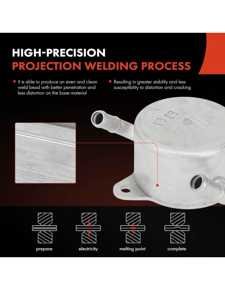 Enfriador de Aceite A-Premium para Toyota Corolla Yaris 1.8L 1.5L