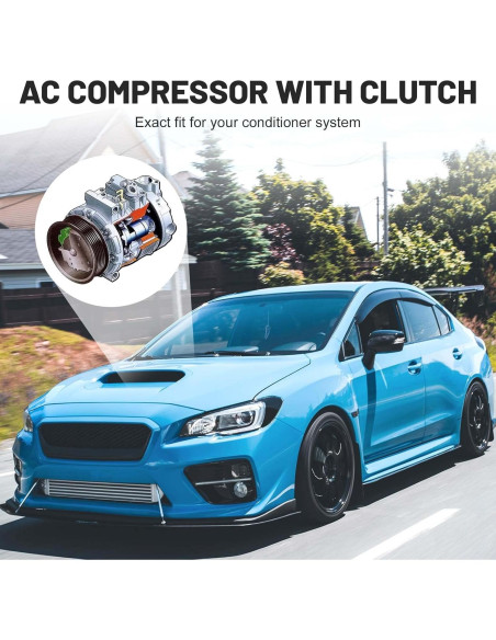 Compresor de Aire Acondicionado ILONPA para Toyota Corolla 1.6L 1.8L