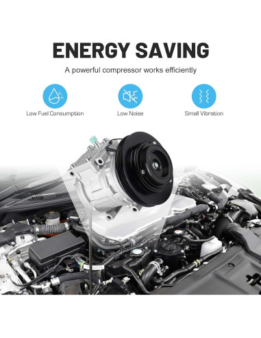 Compresor de Aire Acondicionado ILONPA para Toyota Corolla 1.6L 1.8L