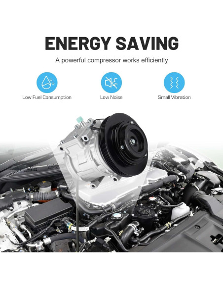 Compresor de Aire Acondicionado ILONPA para Toyota Corolla 1.6L 1.8L