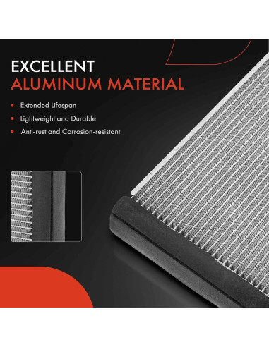 Núcleo de Evaporador A/C A-Premium para Toyota y Lexus