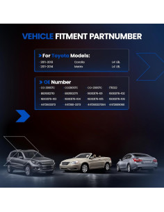 Compresor de Aire Acondicionado SYKRSS para Toyota Corolla 2011-2013 y Matrix 2011-2014 2