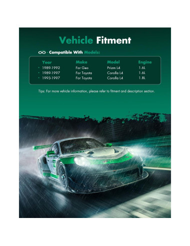 Compresor de AC SCITOO para Toyota Corolla 1.6L 1989-1997