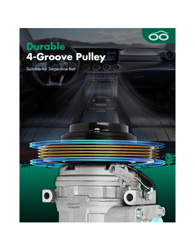 Compresor de AC SCITOO para Toyota Corolla 1.6L 1989-1997