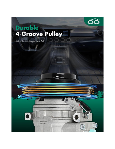 Compresor de AC SCITOO para Toyota Corolla 1.6L 1989-1997