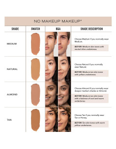 Base No Makeup Makeup Almendra 59g - Larga Duración, Vegana 2