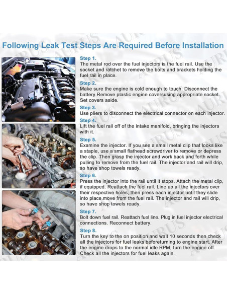 Juego de 4 Inyectores de Combustible AURUS 23250-0D040
