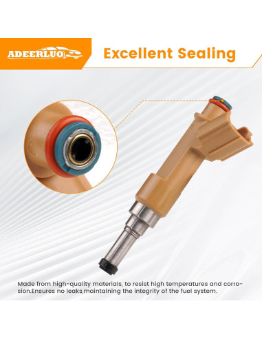 Inyectores de combustible ADEERLUO para Toyota Corolla 1.8L