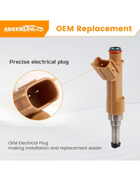 Inyectores de combustible ADEERLUO para Toyota Corolla 1.8L