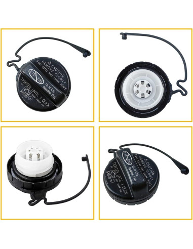 Tapa de Tanque de Combustible LLNSEAUTO 7730006040 - Negro
