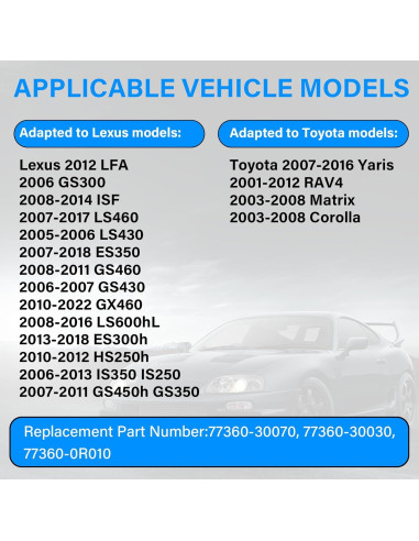 Clip de resorte de puerta de combustible NIULPFZTK 77360-30070
