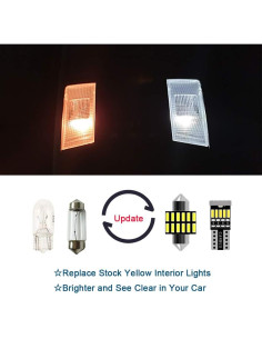 Kit de Luces LED Interiores 7 Piezas AWALITED Toyota Corolla 2013-2021 2