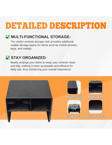 Organizador consola central TACOBRO para Toyota Corolla Cross 2022-2025