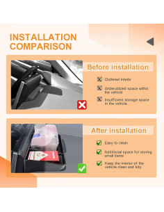 Organizador de Consola Central TACOBRO para Toyota Corolla 2019-2025 2