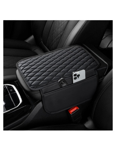 Cubierta de Consola Central Ouzorp de Cuero Microfibra 30x20cm