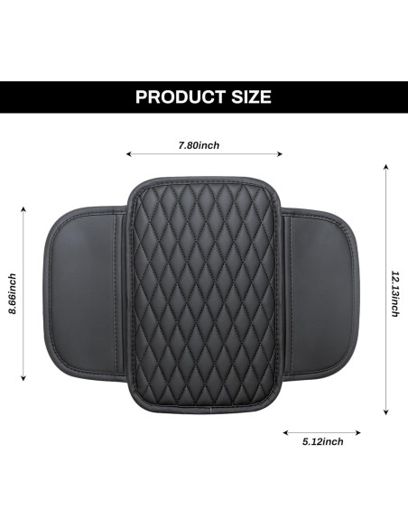 Cubierta de Consola Central Ouzorp de Cuero Microfibra 30x20cm