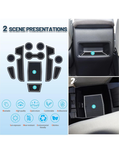 Alfombrillas de ranura de puerta Toyota Corolla 2019-2025 11PCS