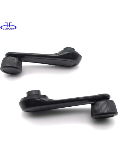 Juego de Manijas de Manivela de Ventana Interior Lcyolada Negro