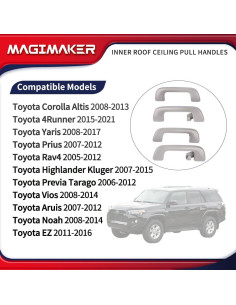 4 Mangos de Techo Interior Magimaker para Toyota 2005-2021 2