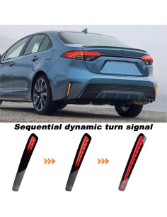 Luz de freno trasero LED KEEGTBOX para Toyota Corolla 2020-2023 2