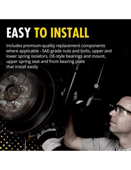 Montaje de Amortiguador Monroe Strut-Mate 906989 para Toyota Yaris