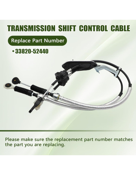 Cable de Cambio de Transmisión Manual GXARTS 33820-52440 Toyota Yaris 2006-2016