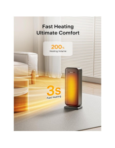 Calentador Eléctrico PELONIS Torre 1500W Oscilante 75 Control Remoto 2