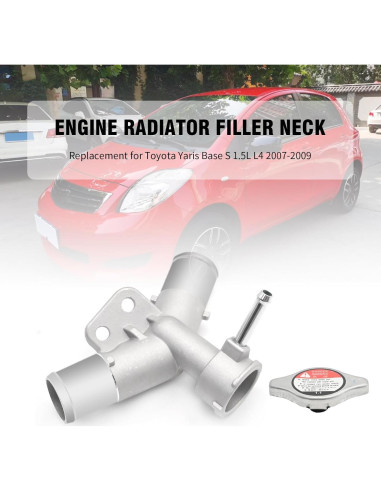 Cuello de llenado radiador aluminio DUZFOREI Toyota Yaris 2007-2018