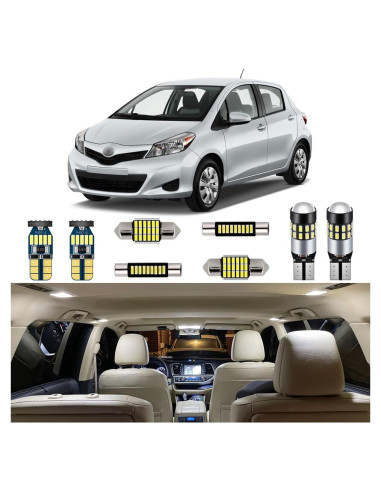 Kit de luces interiores LED AUTOGINE para Toyota Yaris 2007-2012