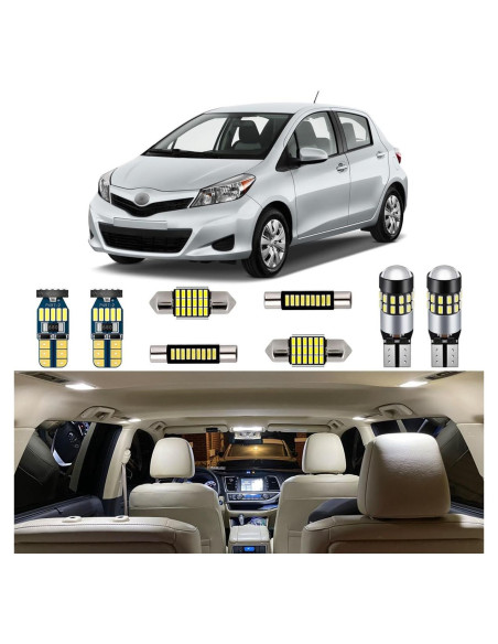 Kit de luces interiores LED AUTOGINE para Toyota Yaris 2007-2012