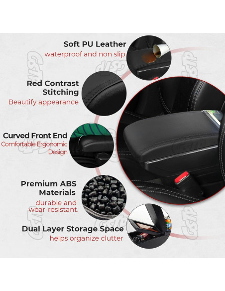 Descanso de brazo consola central GSTP Toyota Yaris iA 2017-2018