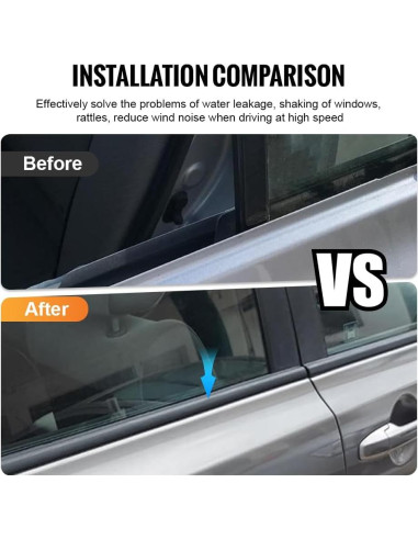 Moldura de Ventana GZYF para Toyota Yaris Sedán 2007-2016