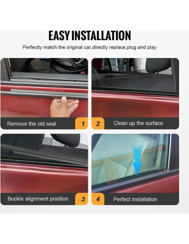 Moldura de Ventana GZYF para Toyota Yaris Sedán 2007-2016