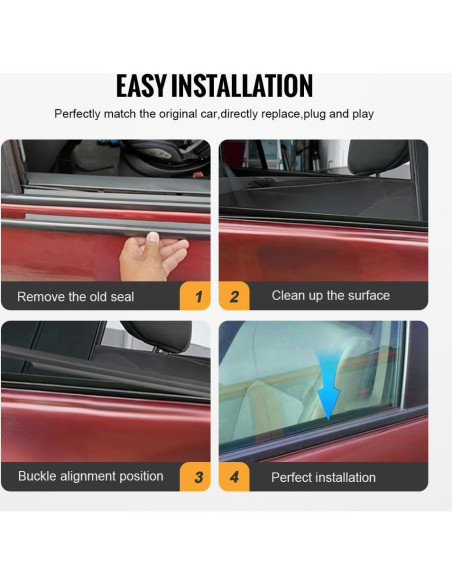 Moldura de Ventana GZYF para Toyota Yaris Sedán 2007-2016