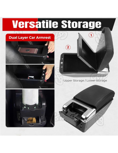 Descanso de brazo consola central GSTP Toyota Yaris iA 2017-2018