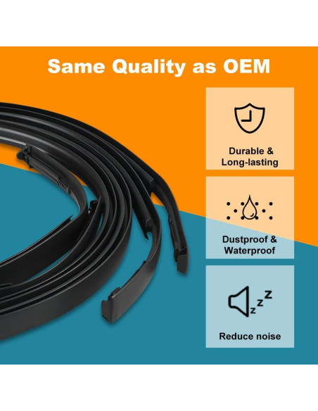 Moldura de Goteo de Techo JDMON para Toyota Yaris 2007-2011