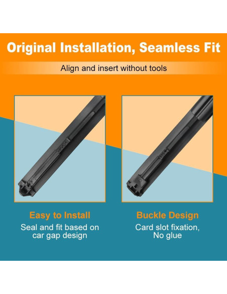 Moldura de Goteo de Techo JDMON para Toyota Yaris 2007-2011